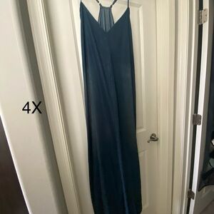 Elegant Denim blue Maxi Dress